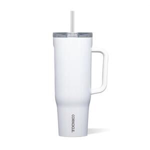 NEW CORKCICLE cruiser 40oz tumbler in gloss white
